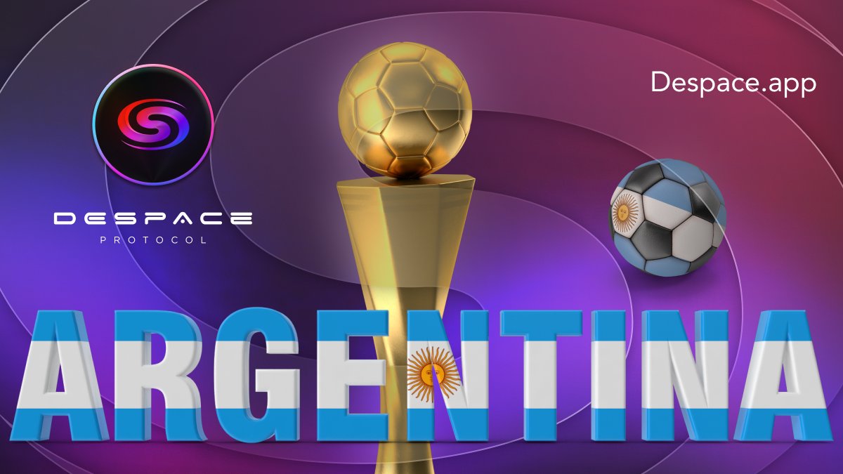 Big Congratulations to the Winner of <a href="/FIFAWorldCup/">FIFA World Cup</a> 2022, Argentina 🇦🇷

We at DeSpace Protocol share in your joyous victory 🎉

#WorldCupFinal #Qatar2022