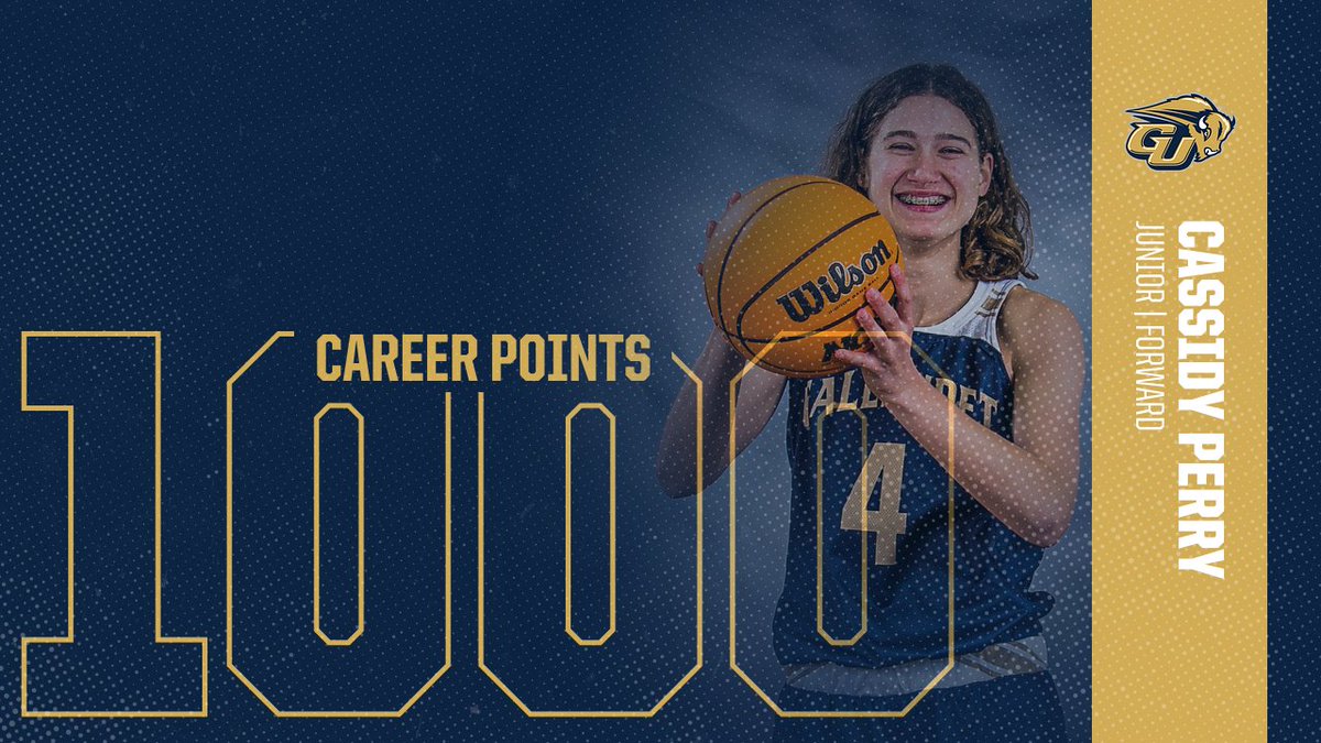 The newest member of the #Gallaudet women's basketball 1,000 career points club. Congratulations to Cassidy Perry! Perry scored her 22nd point in the 4th quarter of the Shenandoah game to reach 1,000 career points. #GUBison #d3hoops 
<a href="/GallaudetU/">Gallaudet University</a>