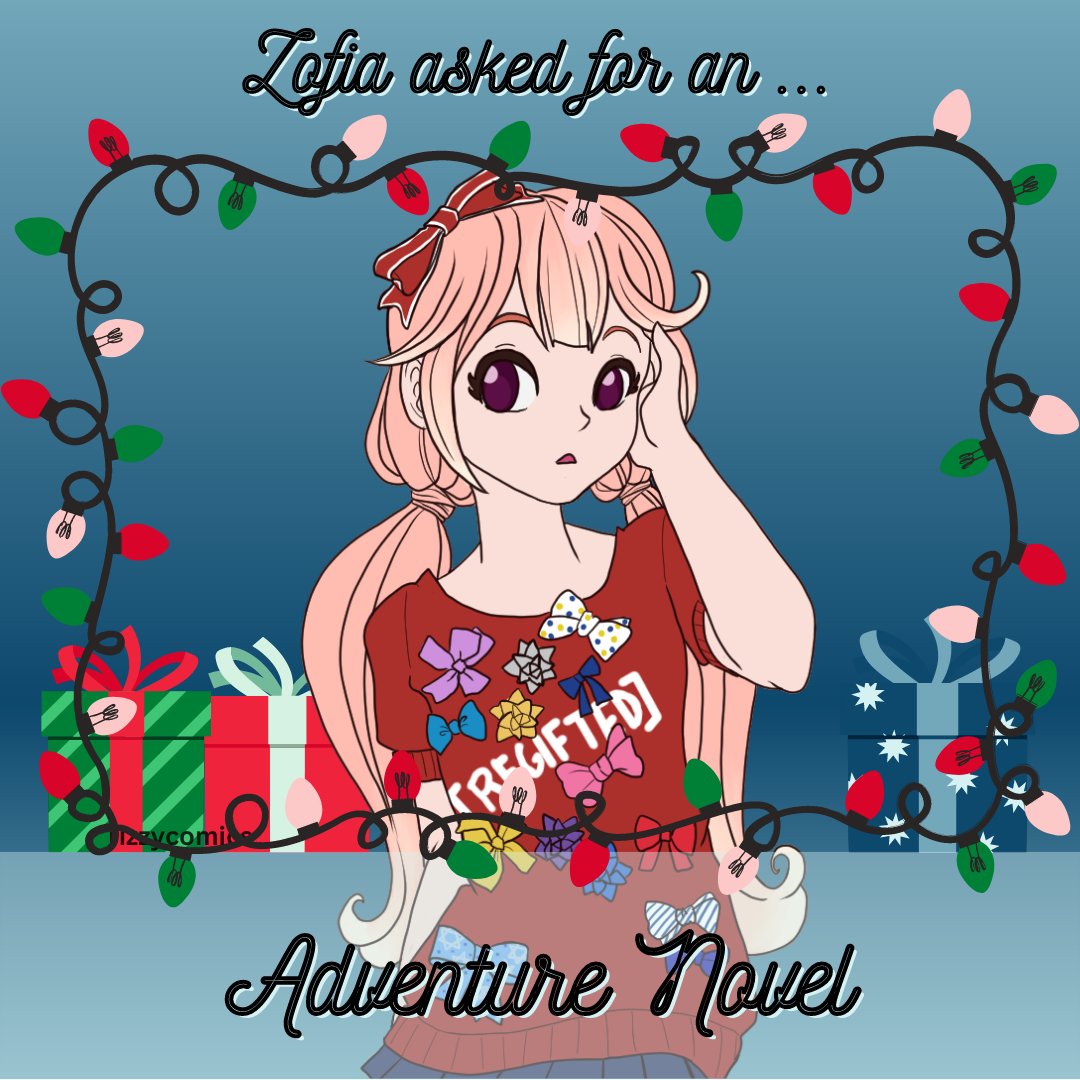 RComics26's tweet photo. 🕎 It’s the first night of Hanukkah! Seven days until Christmas! 📚 Zofia wonders what novel she’ll get. [art by @RJaye00 &amp; @PlanetTaffy] https://t.co/XSoSbeKCZ7