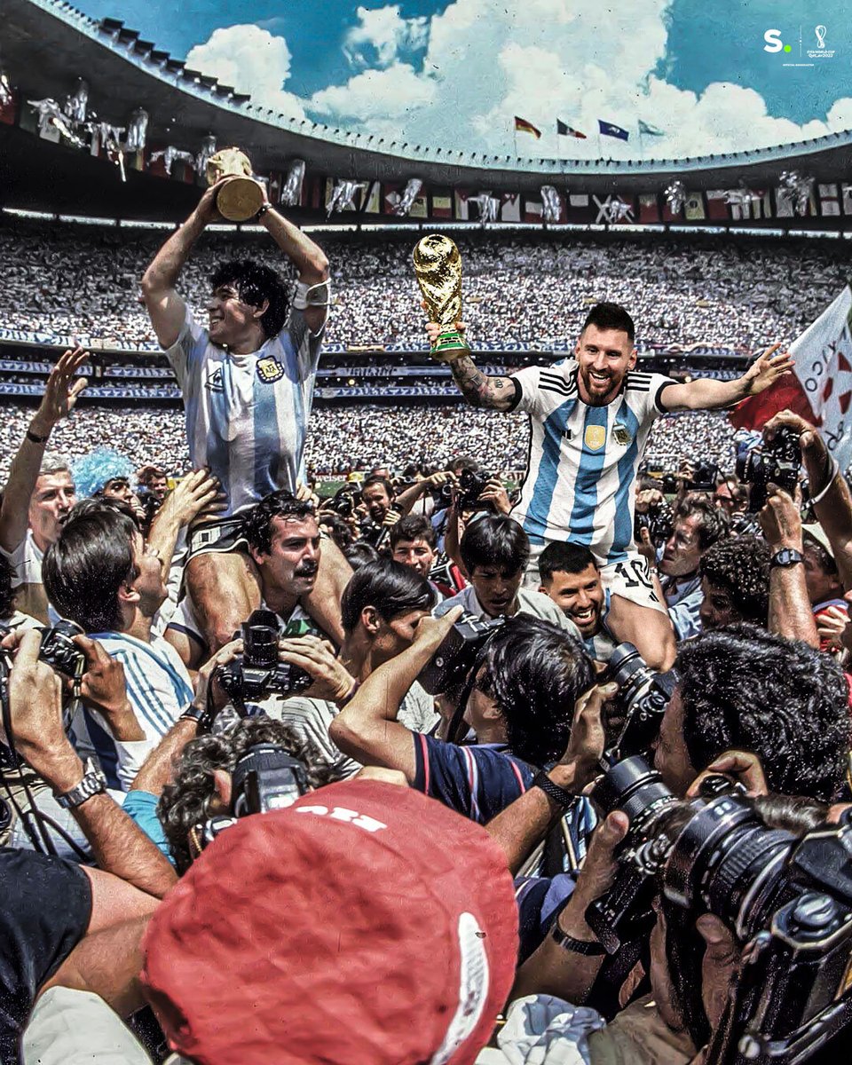 sporza's tweet photo. 36 jaar later ...

#WKVoetbal #ARgFra https://t.co/eWXZnx2ggR