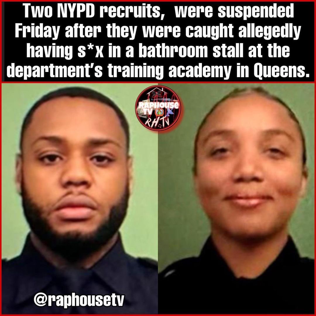 raphousetv2's tweet image. TWO NYPD recruits, were suspended Friday after they were caught allegedly having Sex in a bathroom stall at the department's training academy in Queens🙃😳