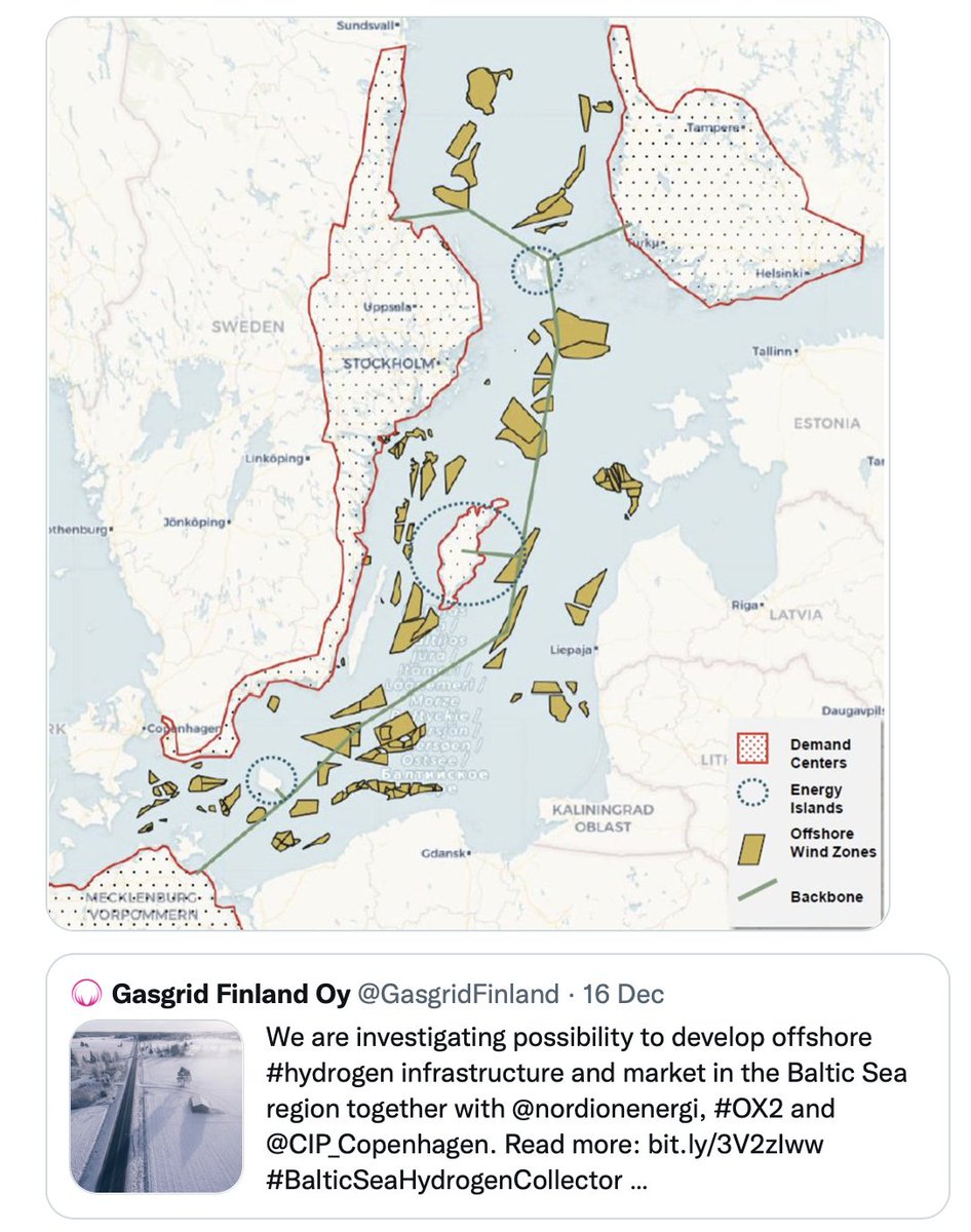 Ireland's Hydrogen Strategy will make for very interesting reading in Cymru/Wales.

On the scope for H2 infrastructure partnerships between our countries #CelticHydrogenCorridor

Of the kind being accelerated in the Baltics #BalticSeaHydrogenCollector
And many other geographies.