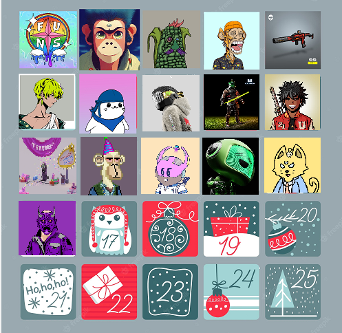 Jampzey's tweet image. 25 Days of Giving; by @Jampzer🎄🎅

Day 17 - Giving away a @GrandpaApes

🎁 Follow @Jampzer x @PillzTech
🎁 Like + RT
🎁 Tag 3 friends

Winner selected every 24 hours until Christmas!!! 🎄
#NFTGiveaway #25daysofJampz