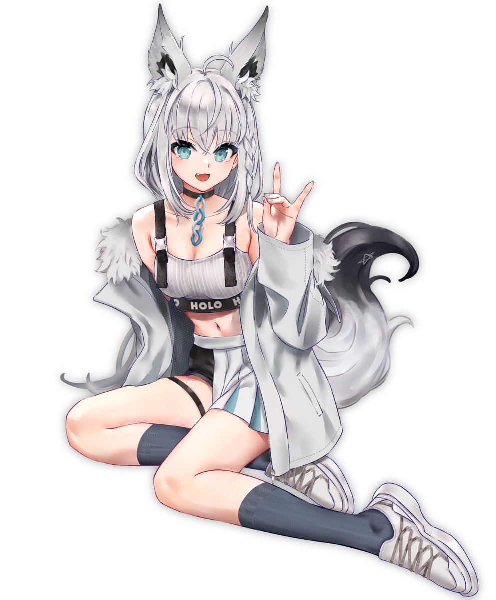 白上フブキ 「チアガールフブキちゃん#絵フブキ 」|ぽんかん⑧のイラスト
