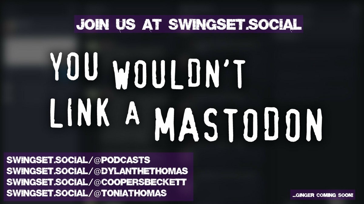 Swingset's Not Here Maaaaaaaan... tweet media