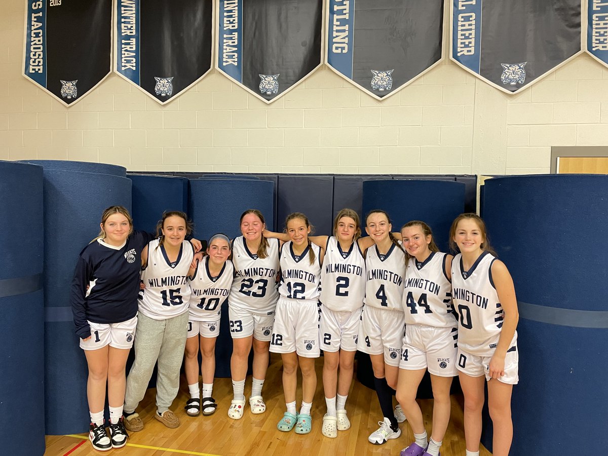 WilmingtonTrav2's tweet photo. Big weekend for the 8th grade girls blue team, going 2 for 2 with wins over Newburyport on Saturday (32-20) and Salem on Sunday (46-44).  Phenomenal weekend team! https://t.co/qssYloxsKi
