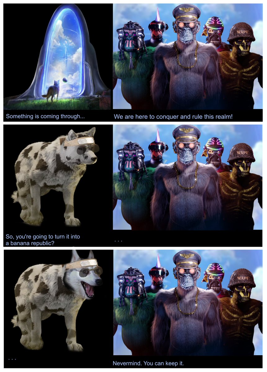Hesh9753's tweet photo. The wolves have successfully repelled the wapes invasion! @WilderWorld @WilderBeastsNFT #WapesDrop #MemeMachine https://t.co/SdgWxNdjK4