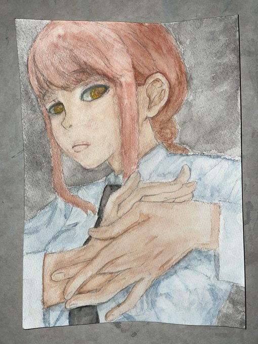 チェンソーマンのマキマさん描きましたよ(  `・ω・')テガムジィ目をもちっとキリッとしたかったんですが( ⌯᷄ ·̫ ⌯᷅ก )失敗しました… もやもやするので、ドラマ、アニメは終了してからまとめてみる派なんですが、最近は見たいの多すぎるので普通に追ってます(›'-`‹ )ハヤクツヅキヲ… 