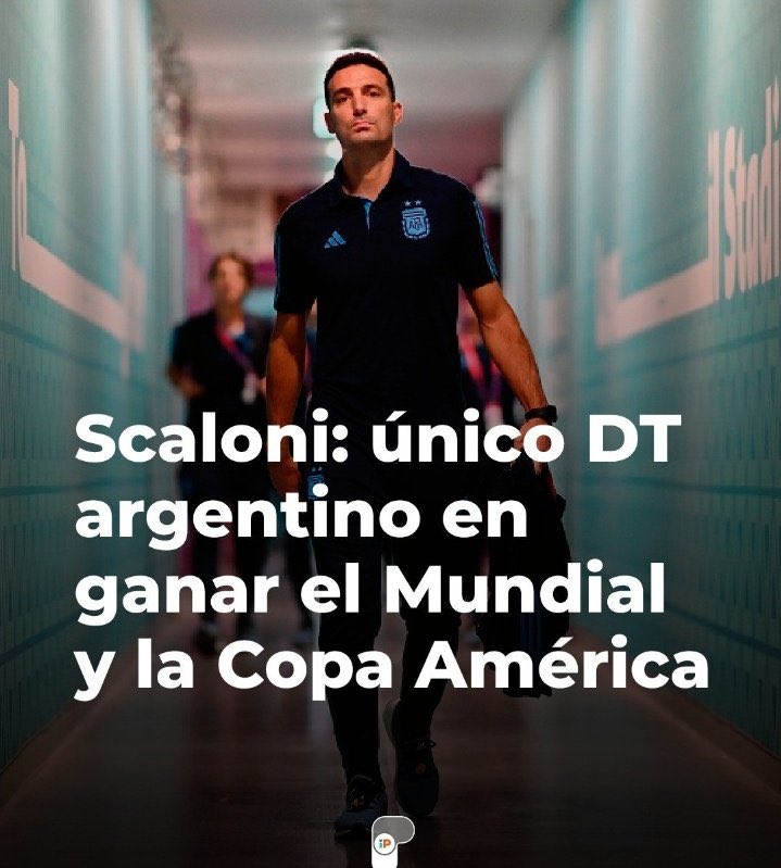El técnico joven e inexperto acaba de hundir la extensa “carrera profesional” de varios “periodistas”. Tiraron años de profesión a la basura. ¡Todo vuelve, muchachos! Vignolo, Ruggeri, Fucks, Arcucci, Sottile, Bulos, y todo F90…

Lionel Sebastián Scaloni, campeón del mundo 🇦🇷🏆