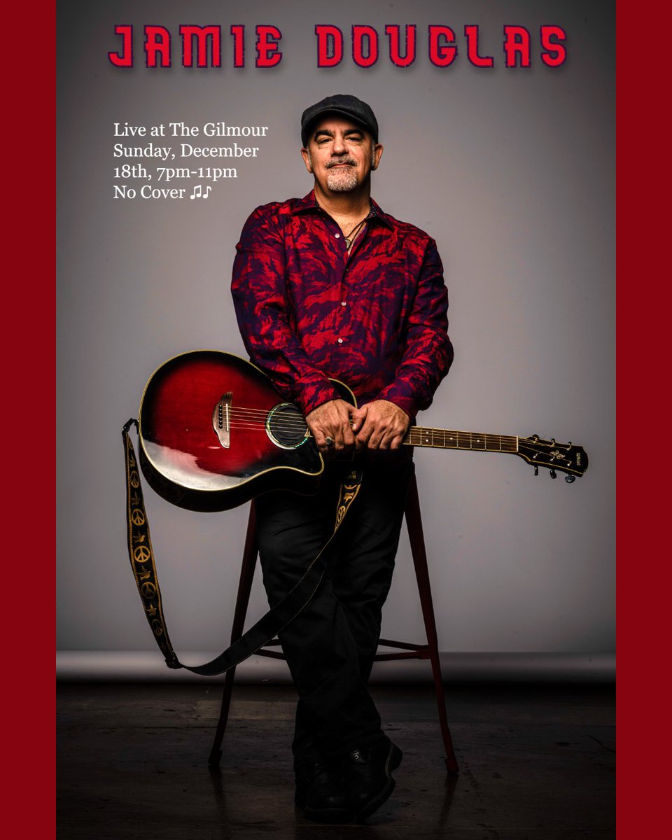 Jamie Douglas is playing @thegilmourbar TONIGHT, 7pm-11pm. No cover! ♫♪