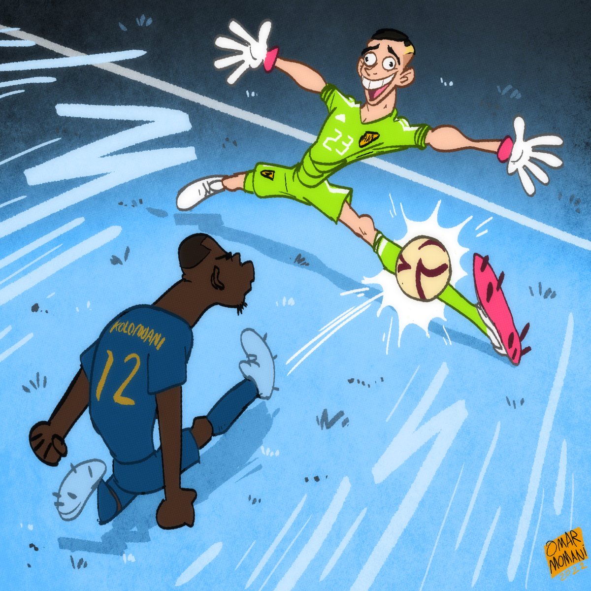 omomani's tweet photo. Emiliano Martínez

#FIFAWorldCup #ARGFRA #Messi𓃵 #Argentina https://t.co/6SVfGdPspV