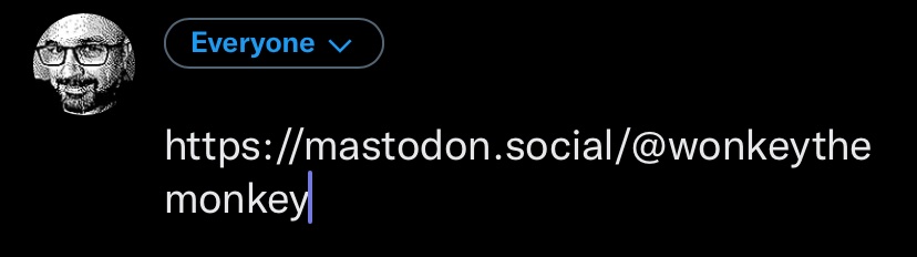 JanoWebdev's tweet image. The link to my Mastodon account is in the image, and alt text, below.