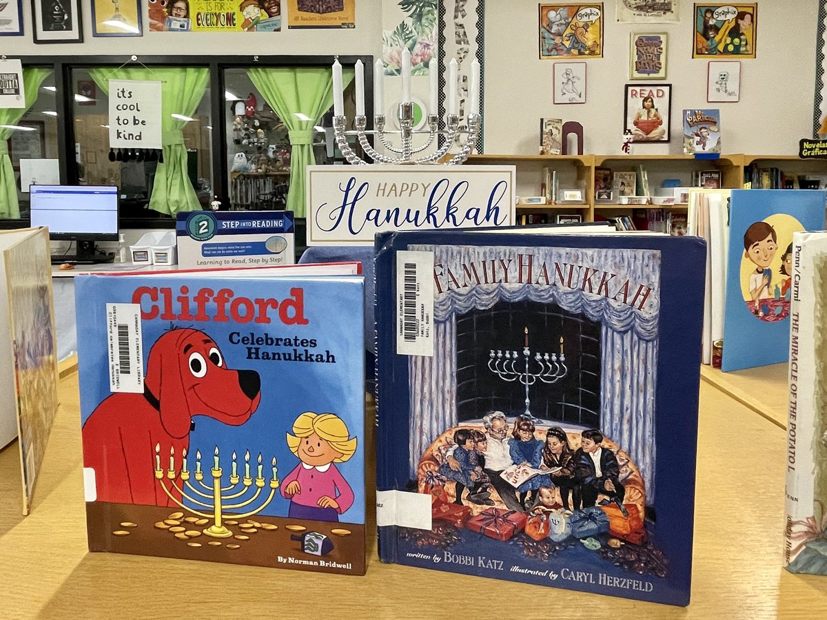 yartxla's tweet photo. Check out the latest news from TXLA: RT @romenendez14: Happy #Hanukkah ! Our library display made our Jewish students smile and generated curiosity among their classmates. Books were checked out and shared at the #CannadayES. @mesqlibraries @mesquiteisd… https://t.co/8GqrnMbZ5v