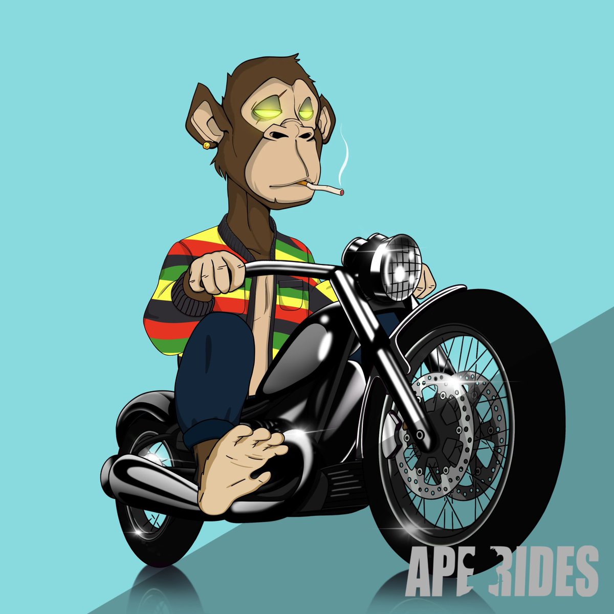 ApeRidesNFT's tweet photo. Ok.. The people have spoken.
Here’s a preview of what those dope @tribeodyssey would look like on some awesome @ApeRidesNFT
#LetsRides https://t.co/9Y4WWD3ajo