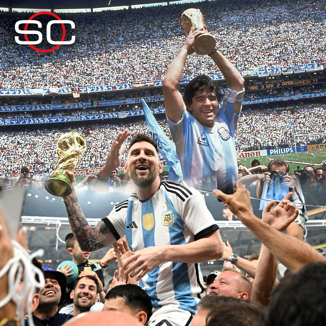 SC_ESPN's tweet photo. 🌎 De México 86' a #Qatar2022

🇦🇷 De Diego a Lionel

🏆 36 años después, Argentina volvió a levantar la Copa del Mundo

📺 #ESPNQatarEnStarPlus https://t.co/BZMocsofeD