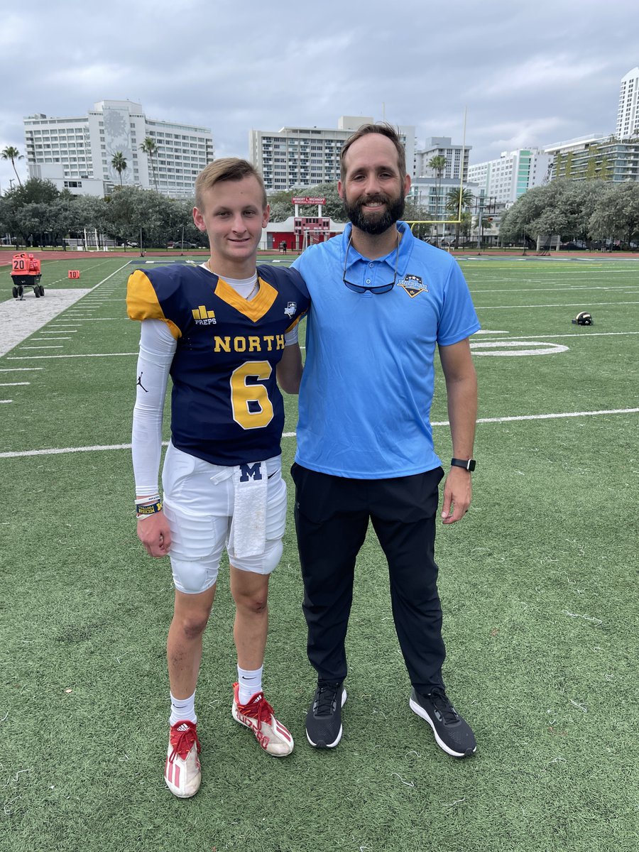 Great to start and lead the North to a 34-0 win at the 2022 <a href="/PodyumPreps/">Podyum Preps</a> All-American Bowl! <a href="/PP_All_American/">All-American Bowl by Podyum Preps</a> <a href="/WALionsFB/">Westminster Academy Football</a> 
#PPAllAmerican #PodyumPreps #MiamiBeach