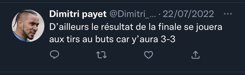 larryzonaaa's tweet photo. ?? Mais le frero @Dimitri_payet__ t’es sérieux à dire ça 4 mois avant la coupe du monde !? #ARGFRA https://t.co/DtjzzbRdlp