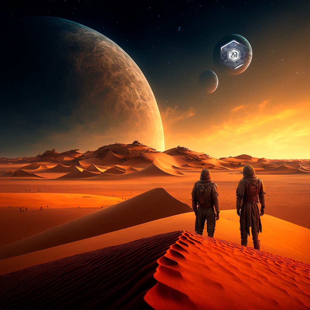Jkordik1's tweet photo. Arcona Metaverse - Dune world style. Arrakis fan art 👨🏼🎨
Join & P2E! 💰
💃🏼 Arcona Eva bot:
https://t.co/ooeW2B8YvK
#Arcona #Metaverse #AugmentedReality #P2E #NFTs #AR #Play2Earn
#arconametaverse #CryptoNews #NFT #crypto #nftcommunity #nftart #mobileapp #Mx100 #MxHub #Dune #art https://t.co/R0JLqWPiIg