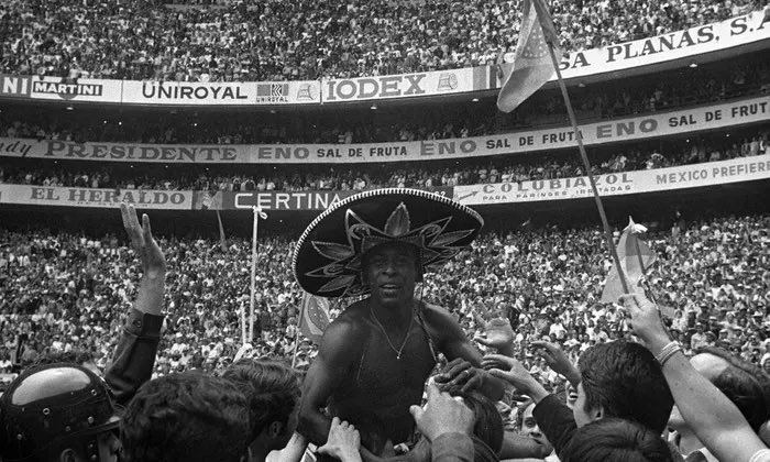 <a href="/charles_watts/">Charles Watts</a> Was Pele's moment ruined when he wore a Mexican hat in Mexico? This moment is about embracing cultures and uniting the world, something you racists know nothing about. Shame on you.
