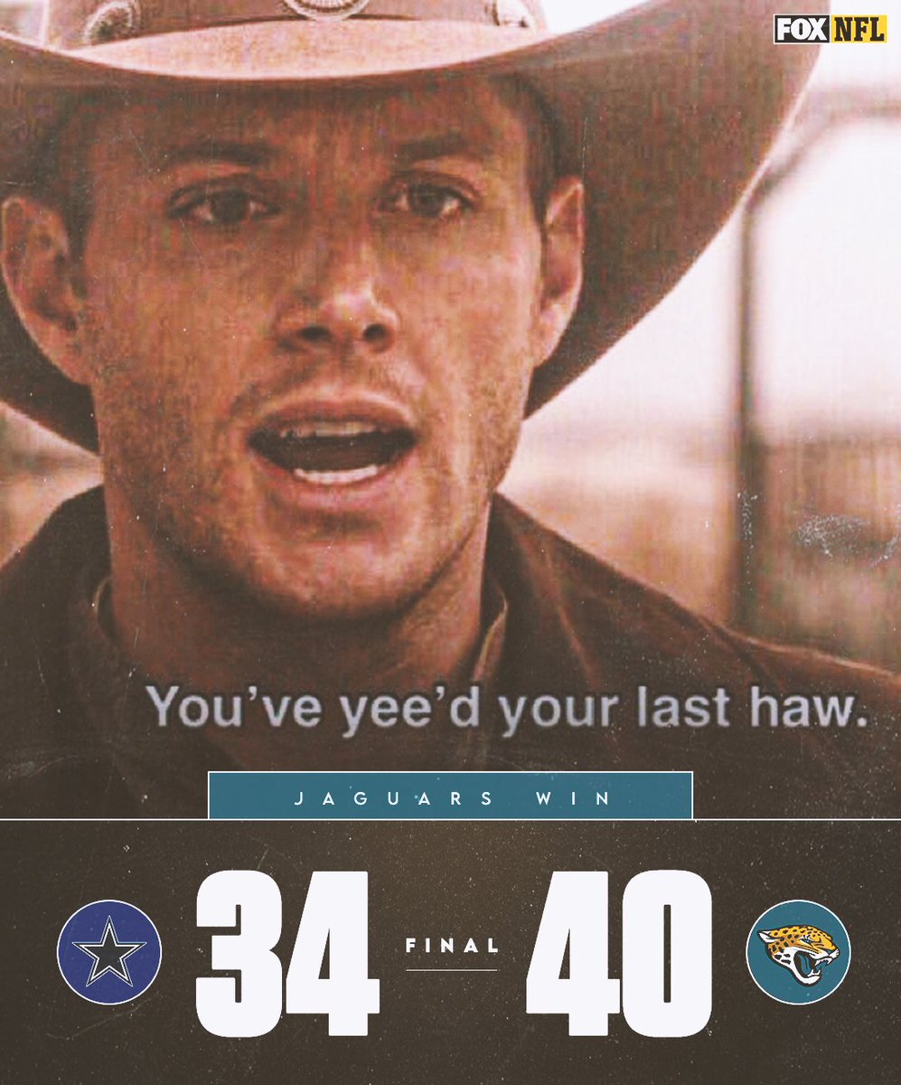 FOX Sports NFL on Twitter "WHAT A GAME! Jags take down the Cowboys