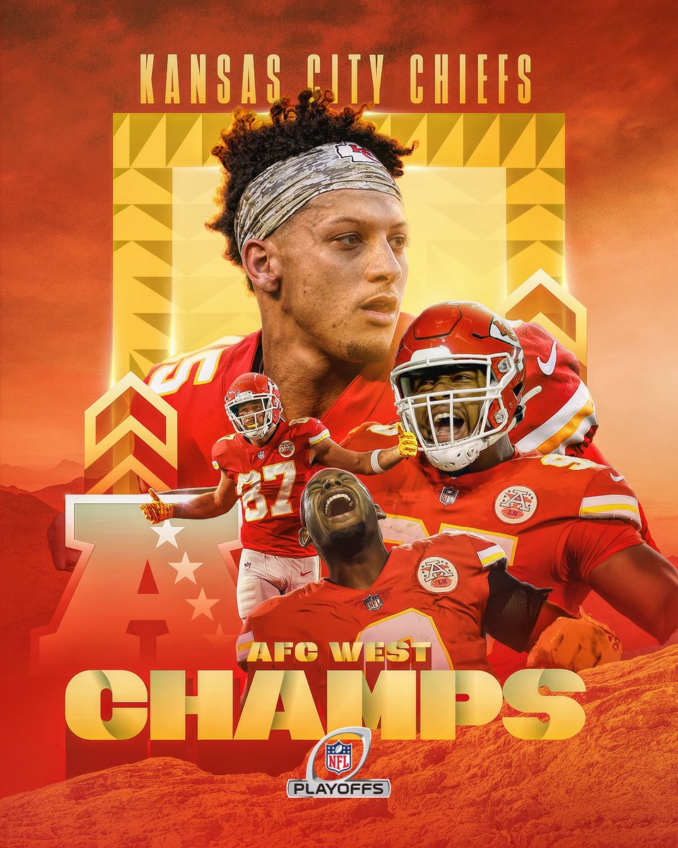 NFL's tweet photo. Guess who's back ... again 😤 For the 7th consecutive season, the @Chiefs are your AFC West Champs! #NFLPlayoffs

@budlight | #CellyClinched https://t.co/ZvZQF6UcPV