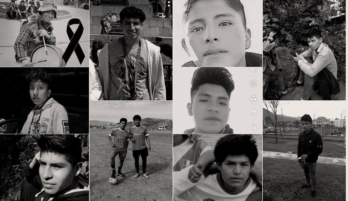 Ojo_Publico's tweet photo. 🔴#ViolenciaEnPerú | Estudiantes, trabajadores de agricultura, un futbolista, un cantante, un bailarín de danzas tradicionales, gran parte de los muertos en las protestas eran jóvenes de Apurímac y Ayacucho. 

Aquí algunas de sus historias. 
👉https://t.co/KNOZd81qqO https://t.co/UzkdScquwR