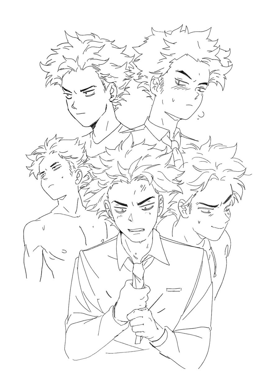 Shinso sketches to relax myself aaaaa 