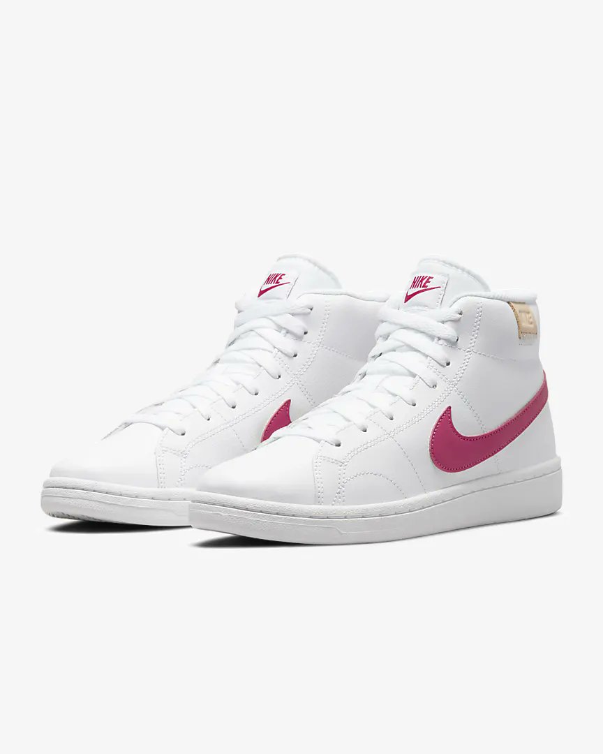 NEW/SALE via <a href="/nikestore/">Nike.com</a>: WMNS Nike Court Royale 2 Mid 'White Onyx/Rush Pink' now $52.97 

Shop -> bit.ly/3G2uexB

Retail $70

#AD