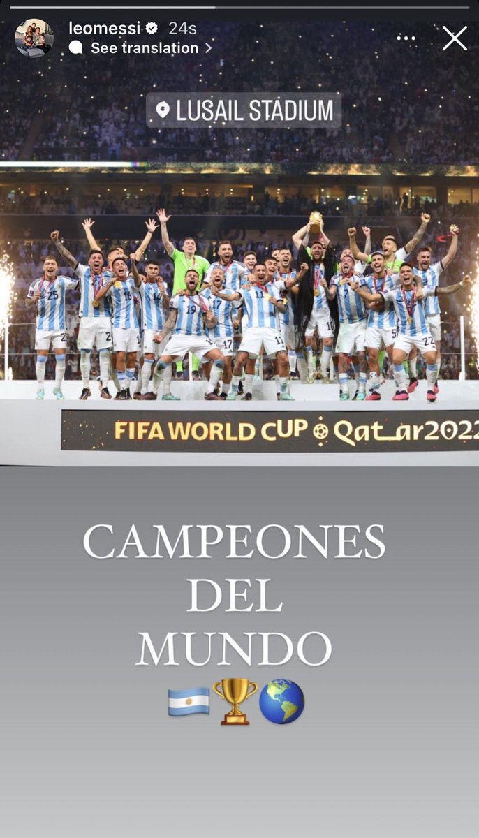 WeAreMessi's tweet photo. Insta story Messi: https://t.co/NI2akrooiQ