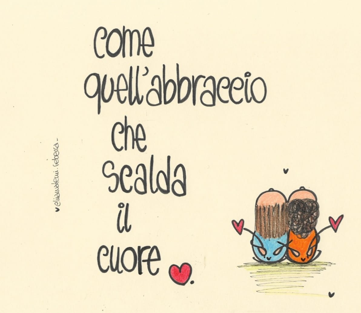 Una educatrice della casa di accoglienza disegna, crea immagini e suggestioni con semplici pensieri. La delicatezza dell'animo abbraccia i nostri bambini #Abbracciodonorione.