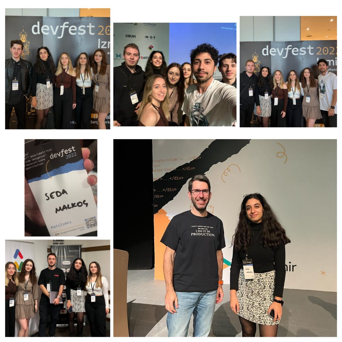 GDG Izmir DevFest'22 ye katıldım.Bizlere yeni fikirler edinmemizi sağlayan tüm konuşmacılara tecrübelerini paylaştıkları için teşekkür ederim.Ayrıca Network oluşturmamda yardımcı olan Gdg Izmir ekibine de cok teşekkür ederim.<a href="/dogancna/">Doğancan Mavideniz</a> <a href="/hizliemre26/">Emre Hızlı</a> <a href="/BGoktugOzdemir/">Göktuğ 💙🧡</a> <a href="/daronyondem/">Daron Yondem</a>