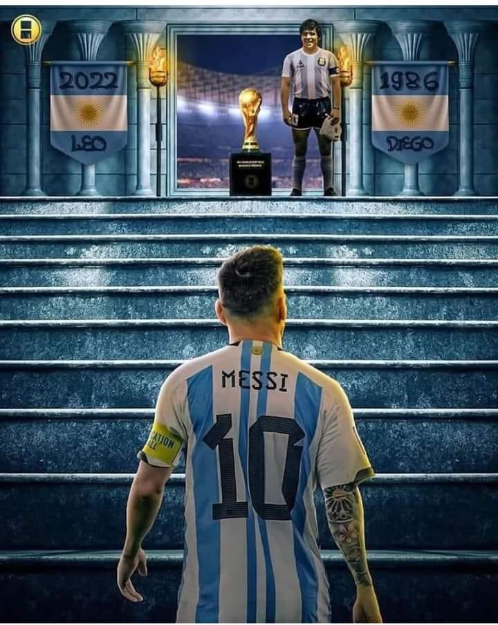 الكرة انصفت الارث الكروي العظيم للارجنتين و انصفت اعظم من مثل هذا المنتخب ، هنيئاً للكأس الذي سترفعه يد ميسي 💙#الارجنتين بطل الكأس العالم