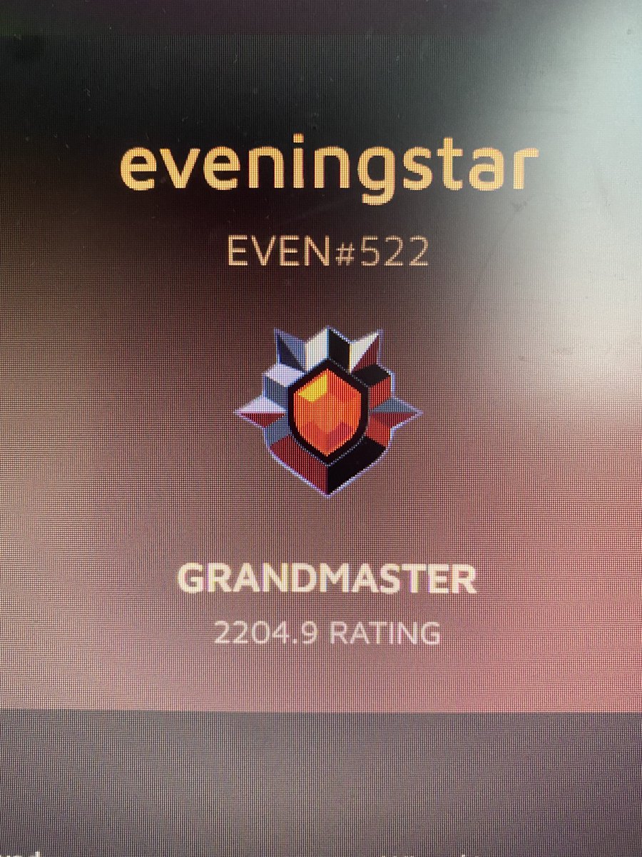First I win my local now I get grandmaster, it’s been a great weekend for me.
