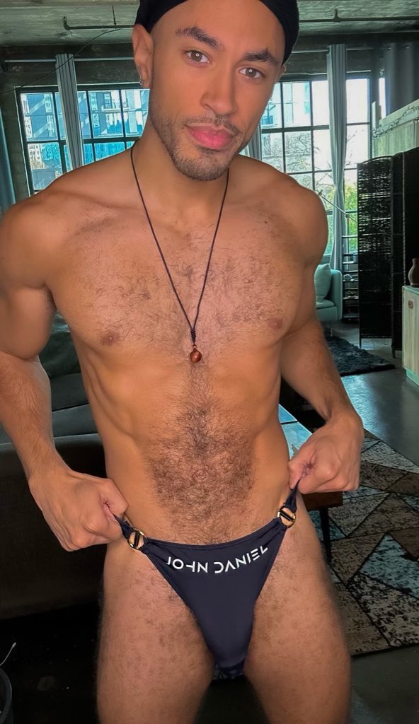 JohnDanielWear's tweet photo. @faithfuljamal looking amazing in our “black swim thong” from my site https://t.co/DU2uugBrMr 

#thong #johndaniel #underwear https://t.co/OlII8TsRlQ