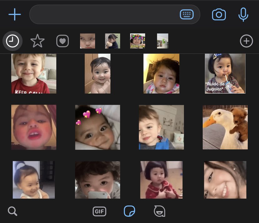 los stikers de bebès son lo mejor.