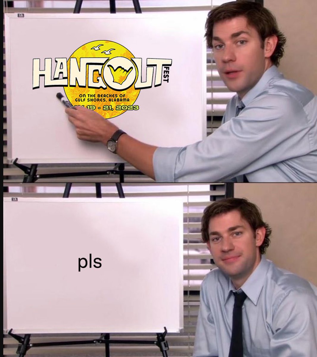 Hangoutfest's tweet photo. Convincing your friends to go to Hangout with you like https://t.co/HgNJYhjV7O