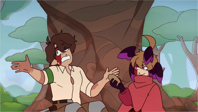 Some screenshots from the short !!One minute down !! SO excited :D#GoodtimeswithScarFanart #grianfanart 