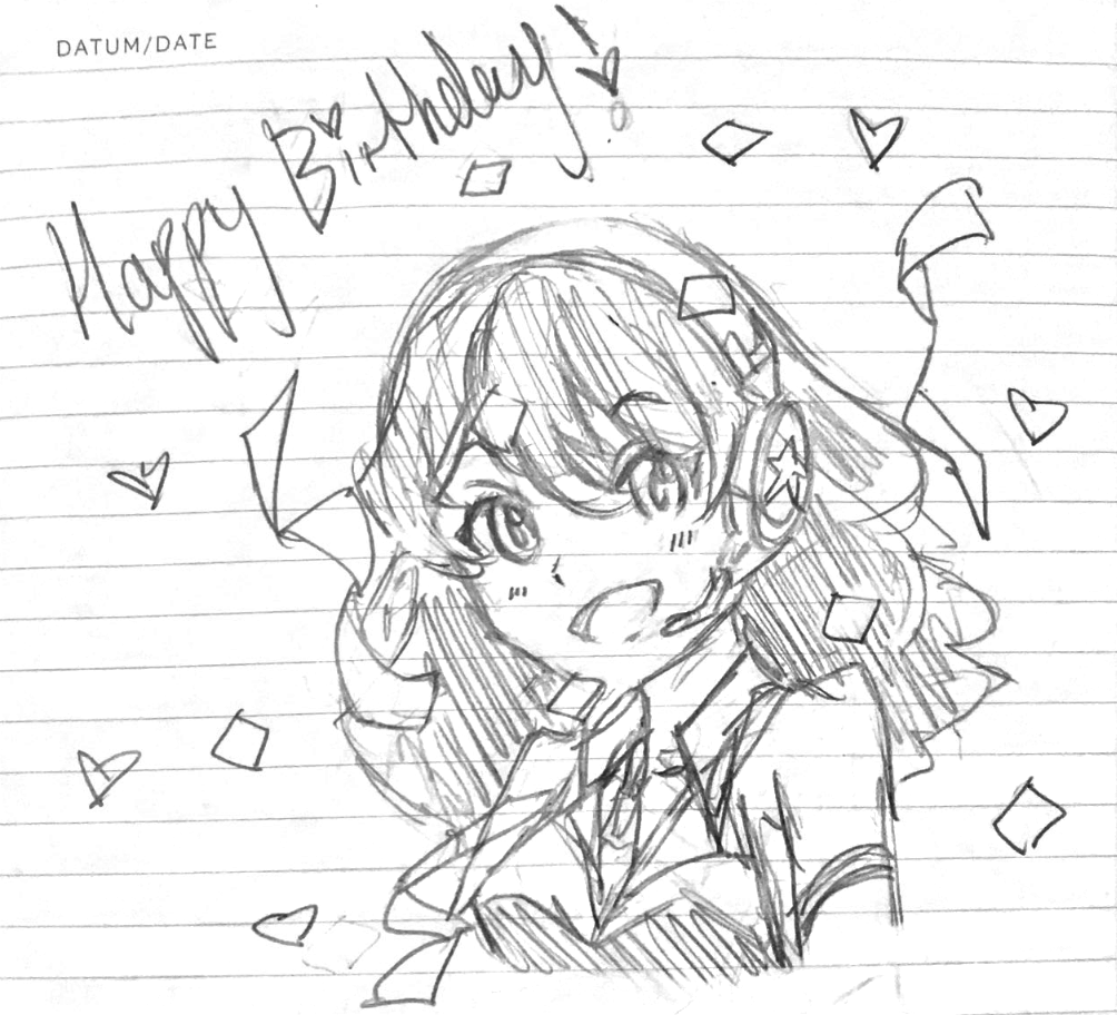 MegaMoeka's tweet photo. Bless Jade for the lovely sketch yesterday 🥹💖
��:@.jadearttt
#MoeStarShine #AnotherYearOfMoeka🍰 https://t.co/lFqqT5gV3U