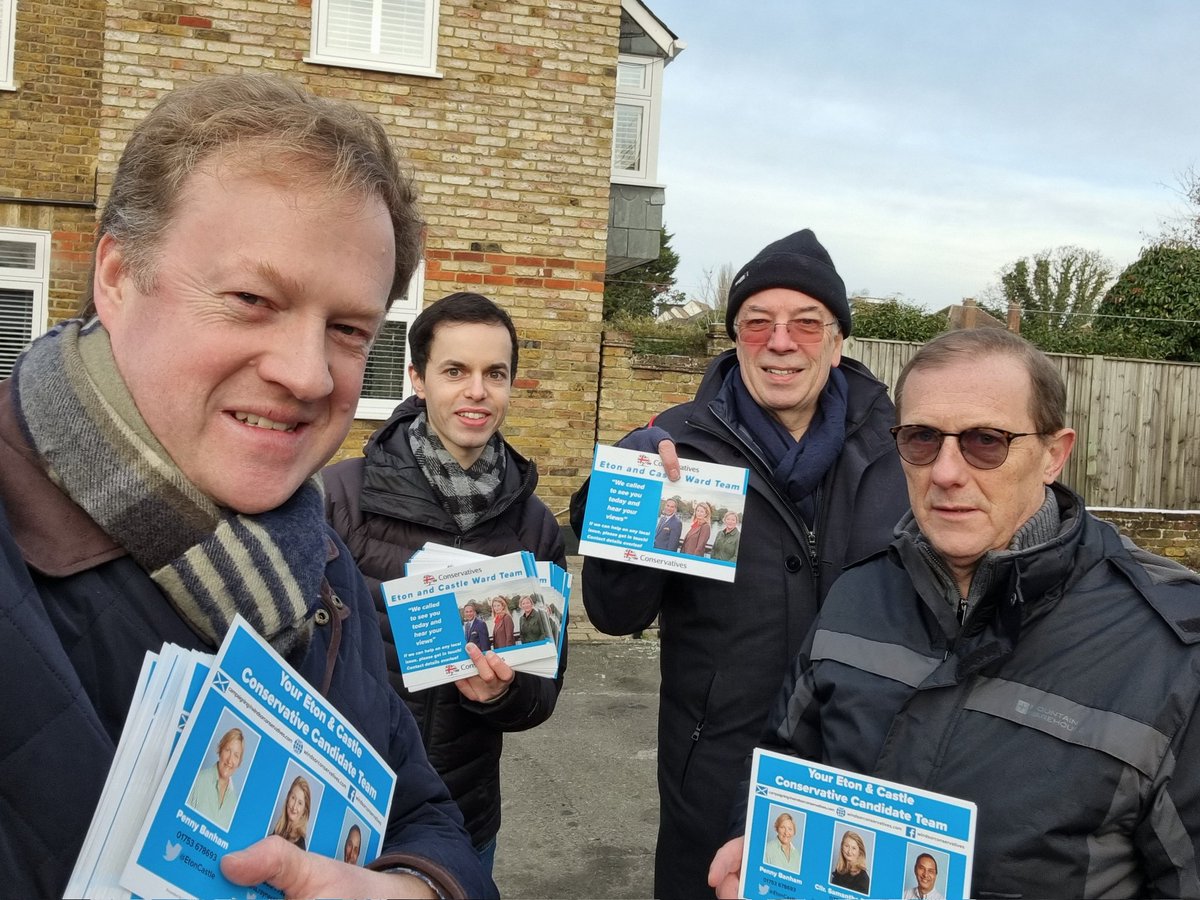 GregoryStafford's tweet photo. A weekend of weathery campaigning. Freezing but fun away with @WindsorTories canvassing for local elections in #Wraysbury and #EtonWick with @fabio_conti88. Wet and windy back home in #HangerHill #Ealing delivering our #Conservatives Christmas Card. Positive responses all round. https://t.co/MX6npz8NrA