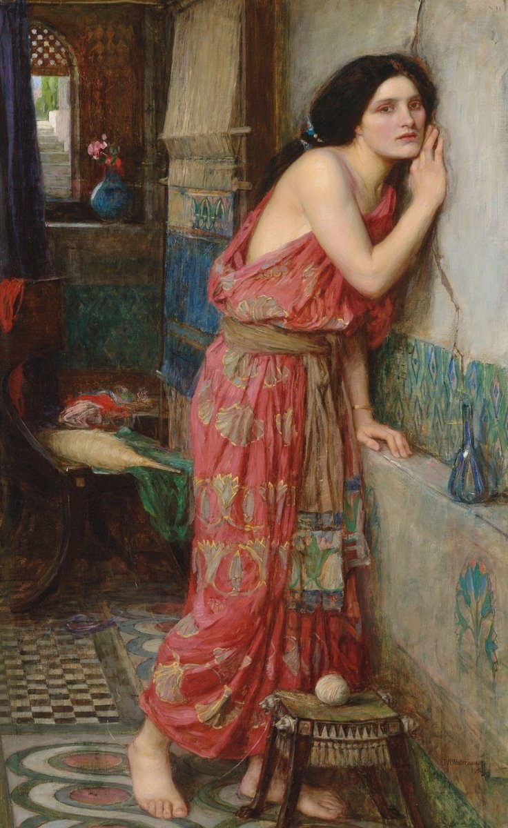 NikSamotracia's tweet photo. Os he preguntado qué está pasando en esta escena pintada por Waterhouse y efectivamente está claro que está escuchando, ¿pero qué escucha? o mejor ¿a quién escucha?
Su nombre es Tisbe.

Nos vamos de viaje a Babilonia. https://t.co/gdmpDkr2e9