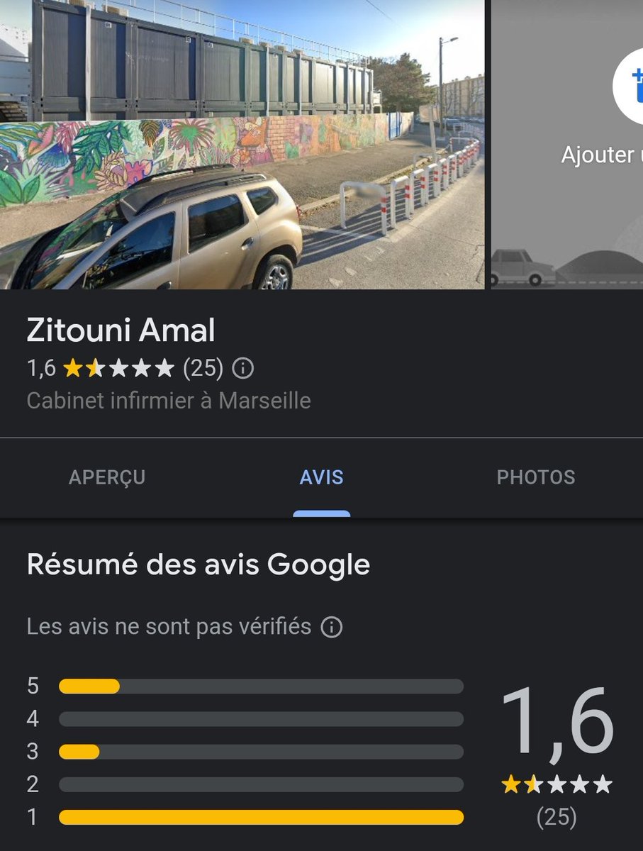 BlueMaylancholy's tweet photo. J'avais pris rdv avec un médecin sur doctolib pour ma grippe et je sais pas je me suis dis que j'allais checker les avis Google, bah écoute j'ai pas été déçue ptdr et j'ai vite annulé (au début je voulais cacher son nom mais franchement vu le déchet il mérite pas) https://t.co/z4MA9rddFw