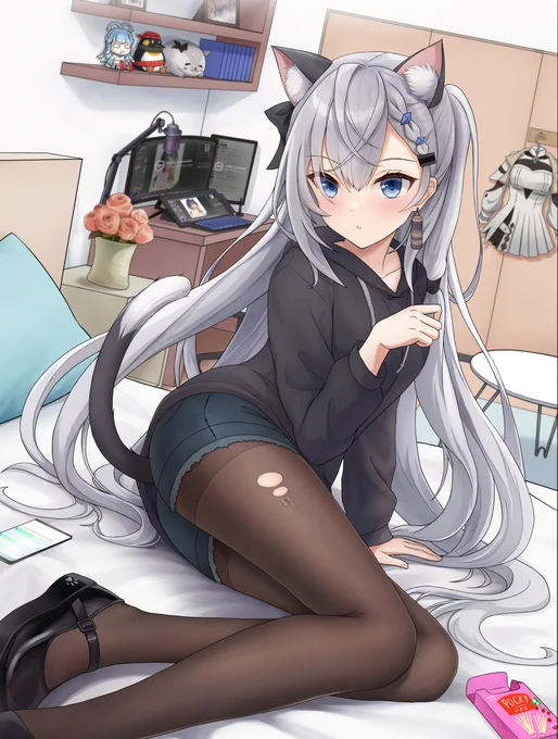 Zeta strip game #vtuber #hololive #バーチャルYouTuber #HololiveID #ベスティア・ゼータ #黒タイツ #おっぱい  
