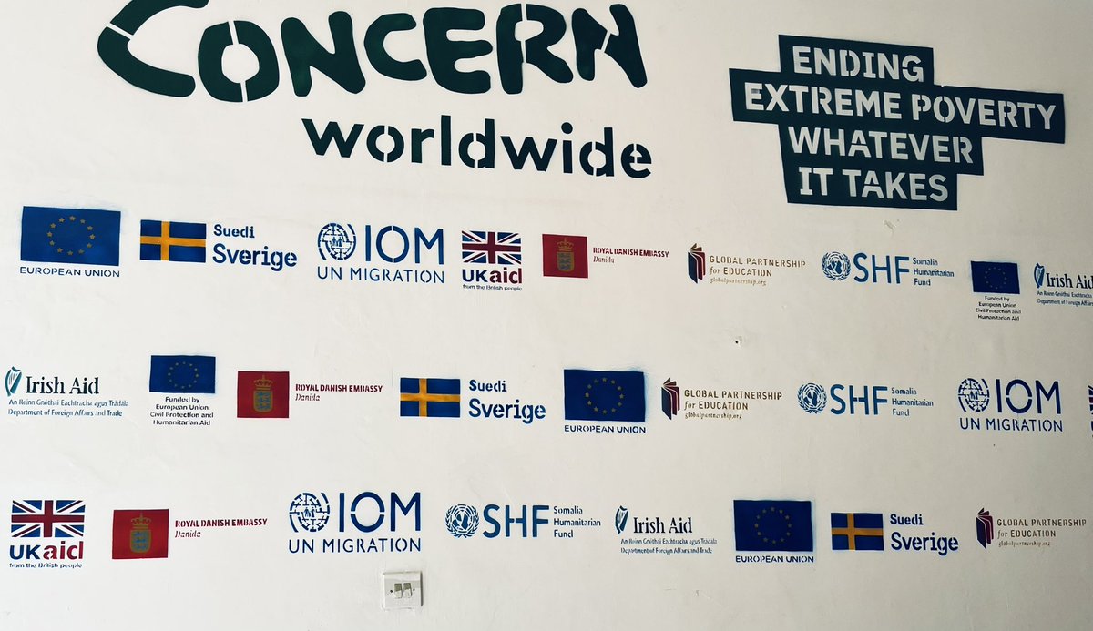 Dominic MacSorley (@aidwkr) on Twitter photo On the wall of the Concern Mogadishu office we proudly display the many donors who continue to support the vital work we and our national partners are doing across five regions. Now more than ever this support is needed <a href="/Concern/">Concern Worldwide</a> <a href="/Irish_Aid/">Irish Aid</a> <a href="/eu_echo/">EU Civil Protection & Humanitarian Aid 🇪🇺</a> <a href="/DFID_UK/">DFID</a> <a href="/eu_comission/">eucommission</a> On the wall of the Concern Mogadishu office we proudly display the many donors who continue to support the vital work we and our national partners are doing across five regions. Now more than ever this support is needed <a href="/Concern/">Concern Worldwide</a> <a href="/Irish_Aid/">Irish Aid</a> <a href="/eu_echo/">EU Civil Protection & Humanitarian Aid 🇪🇺</a> <a href="/DFID_UK/">DFID</a> <a href="/eu_comission/">eucommission</a>