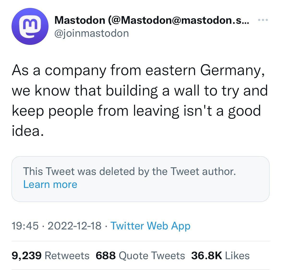 <a href="/joinmastodon/">Mastodon (@Mastodon@mastodon.social)</a> <a href="/karolcummins/">Karol Cummins - New Acct</a> How it started:          How it's going: