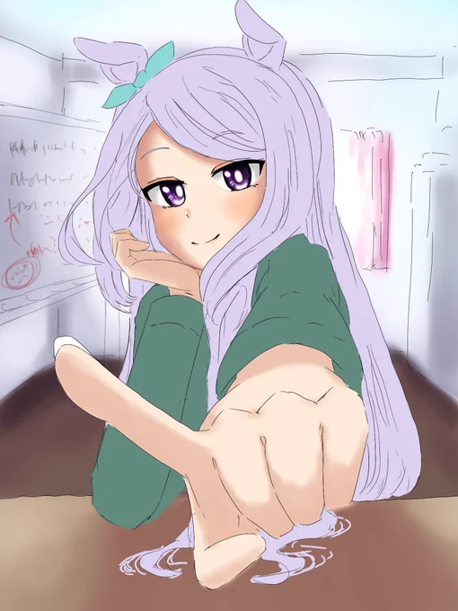 修正してるうちに別人になっちゃった…てか早く髪塗れよ 