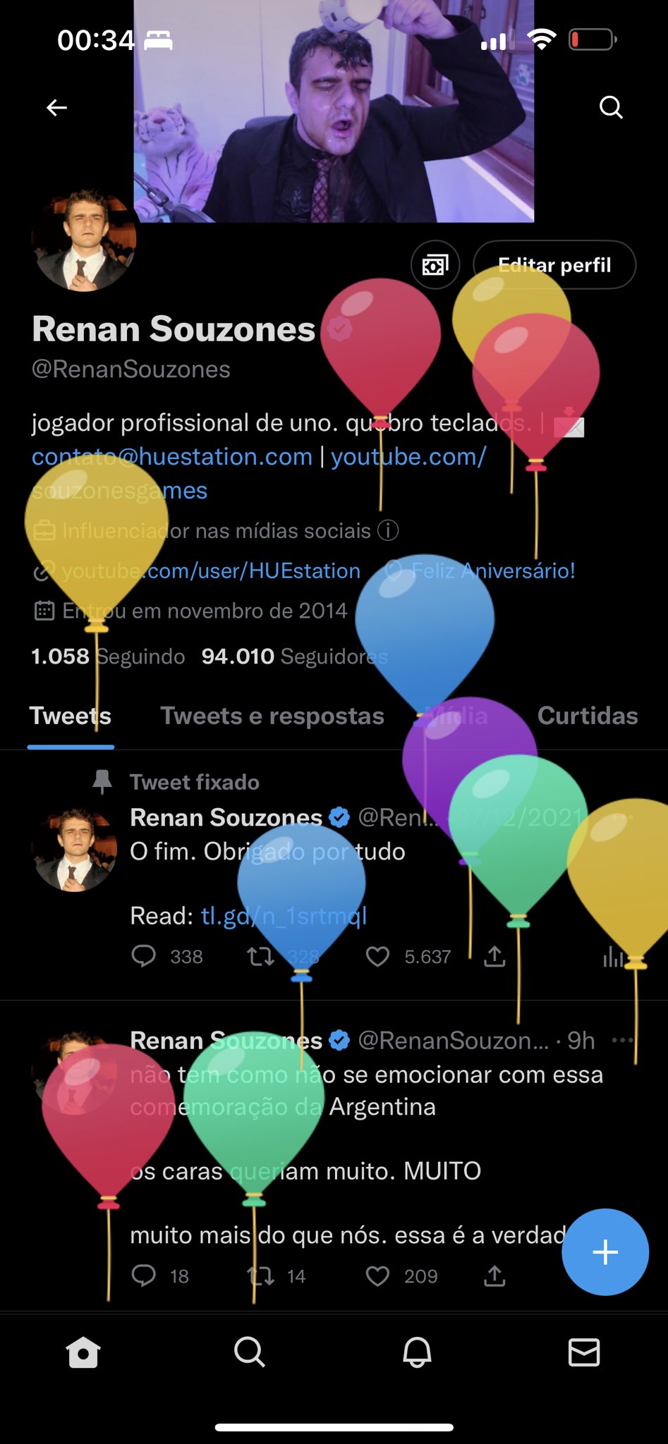 Renan Souzones on X: atualizou meu twitter e apareceu uns balão e agora   / X