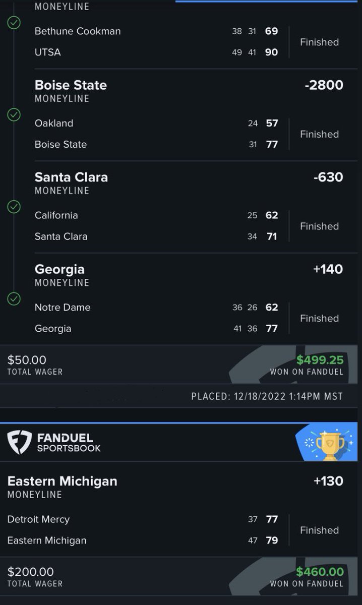 Had an absolute amazing day won over $2,000 on FanDuel today. Thank you <a href="/FanDuel/">FanDuel</a> <a href="/FDSportsbook/">FanDuel Sportsbook</a>
