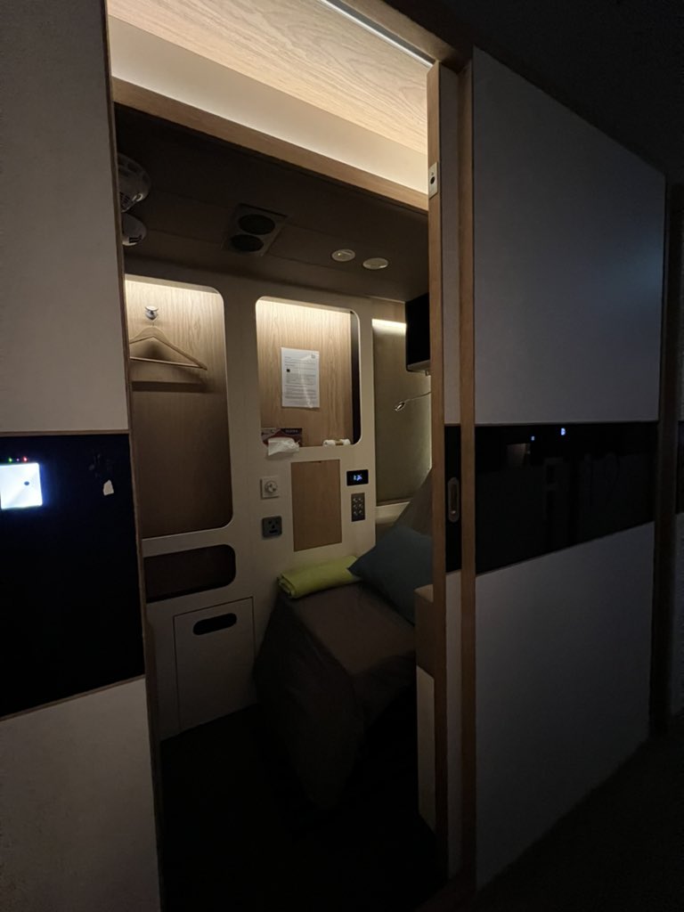 got a massage at 5:30 am and now we rest in pod gn