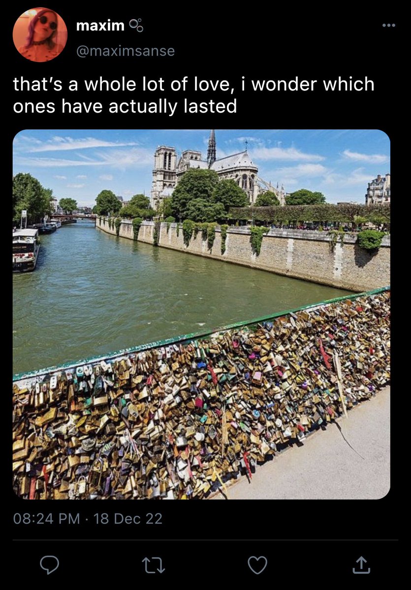 tygmmhba_hssmau's tweet photo. 29.6
Pont des Arts https://t.co/3NtsXYd31r