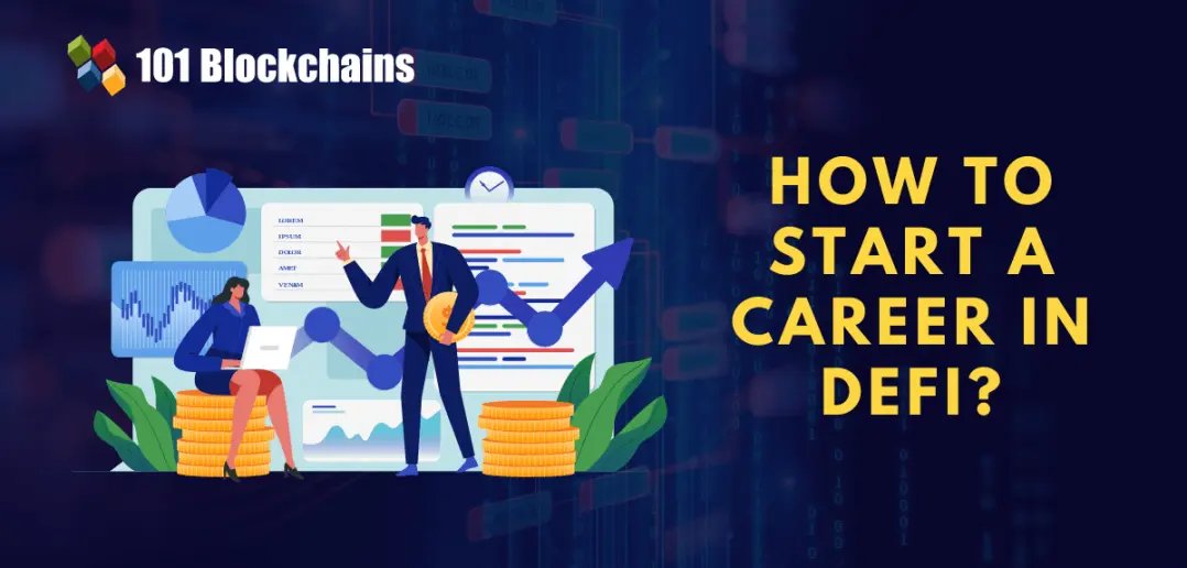 101Blockchains's tweet photo. Aspiring to start a career in DeFi? 

Follow this comprehensive guide to kickstart your DeFi career and land your dream job 🎯

𝐊𝐧𝐨𝐰 𝐌𝐨𝐫𝐞 👉 https://t.co/a7pyP4dBlE

#101blockchains #defi #blockchain #careerindefi #careerinblockchain #blockchaincourse #skillpath https://t.co/nZzdiovgCB